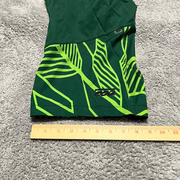 Podiumwear Shorts Adult Medium Tri Cycle Long Bermuda Cycling Mens Green - Picture 7 of 9